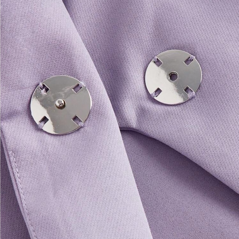 Elegant Lavender Women's Suit Set - Picture 3 of 10